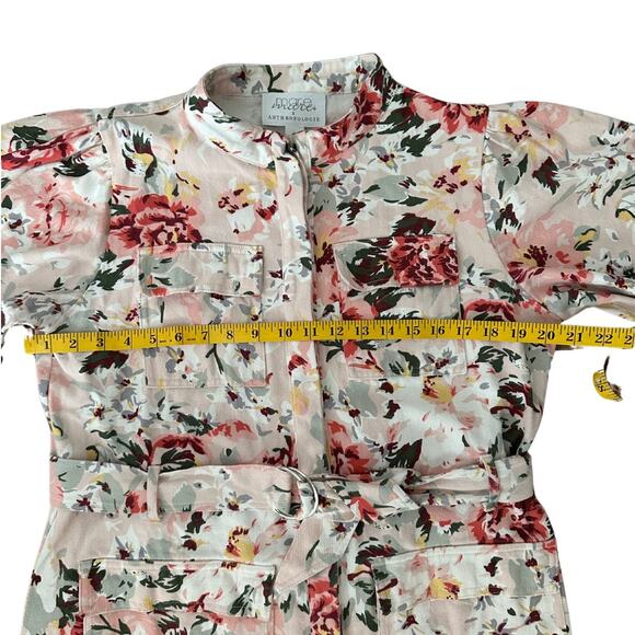 Mare Mare x Anthropologie Floral Mini Belted Shirtdress I L - Picture 4 of 9